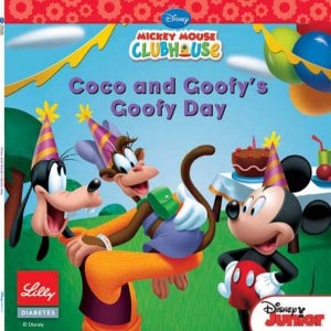 Coco y Goofy educando en diabetes